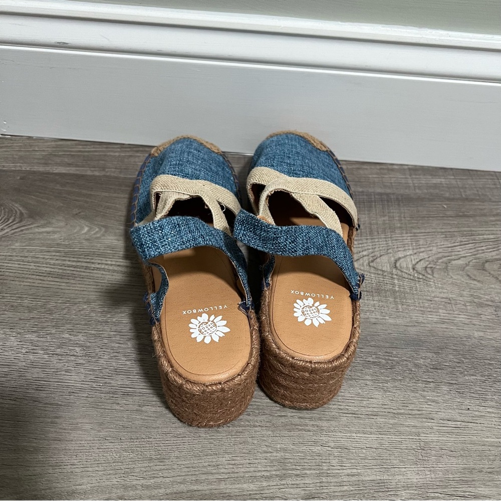 Yellow Box Denim Erica Espadrilles - Picture 6 of 7